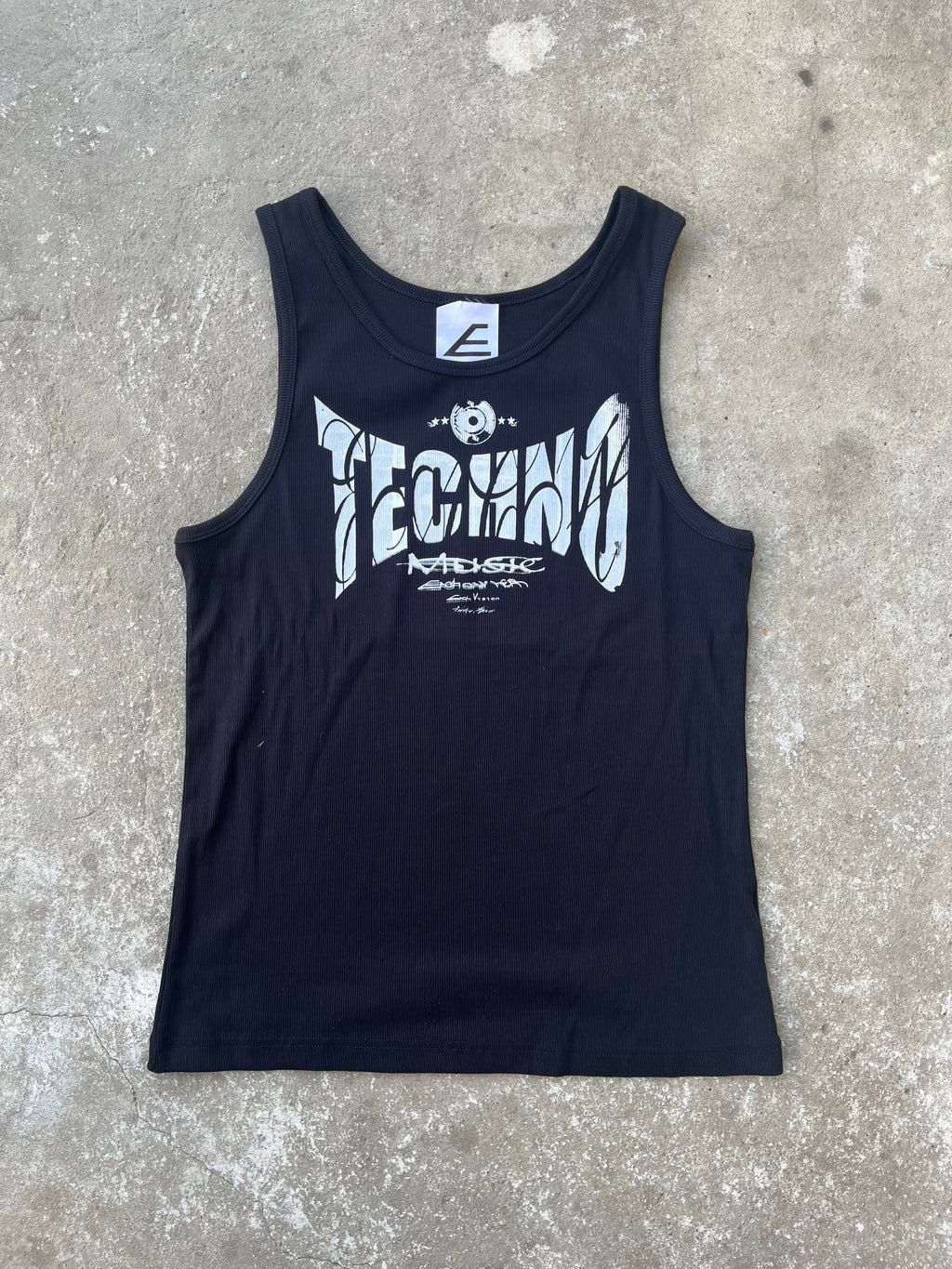 Black techno top SS/26