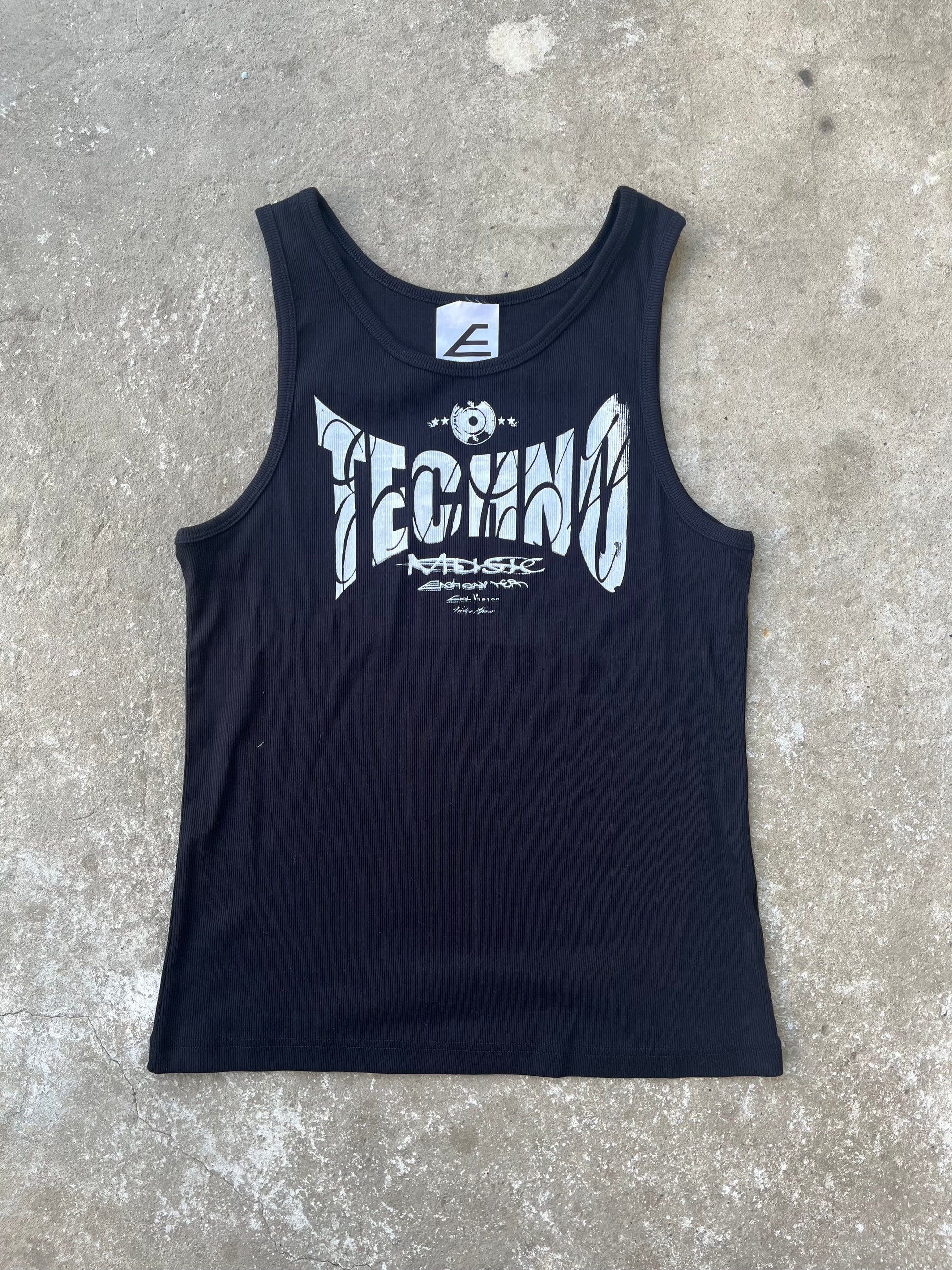 Black techno top SS/26