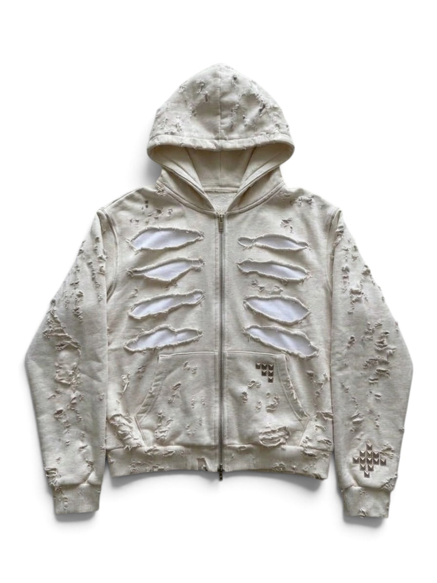 DistressZipHoodie FW/26