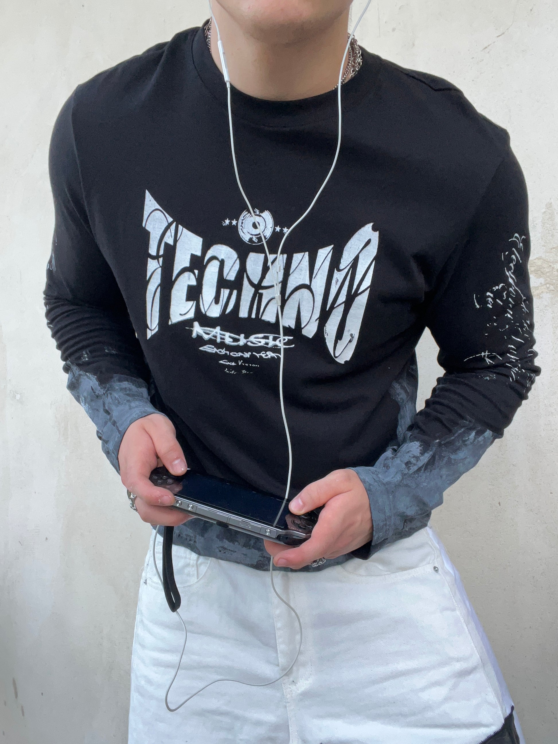 Printed techno longsleeve SS/26