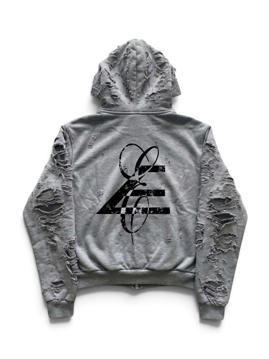 DistressZipHoodie FW/26