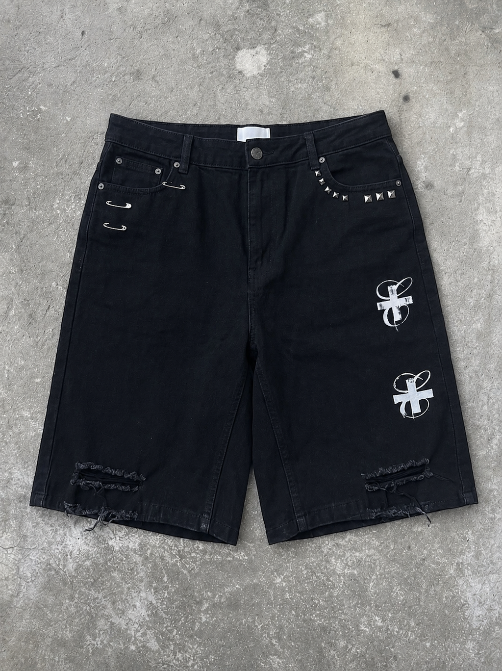 Distress Black jorts SS/26