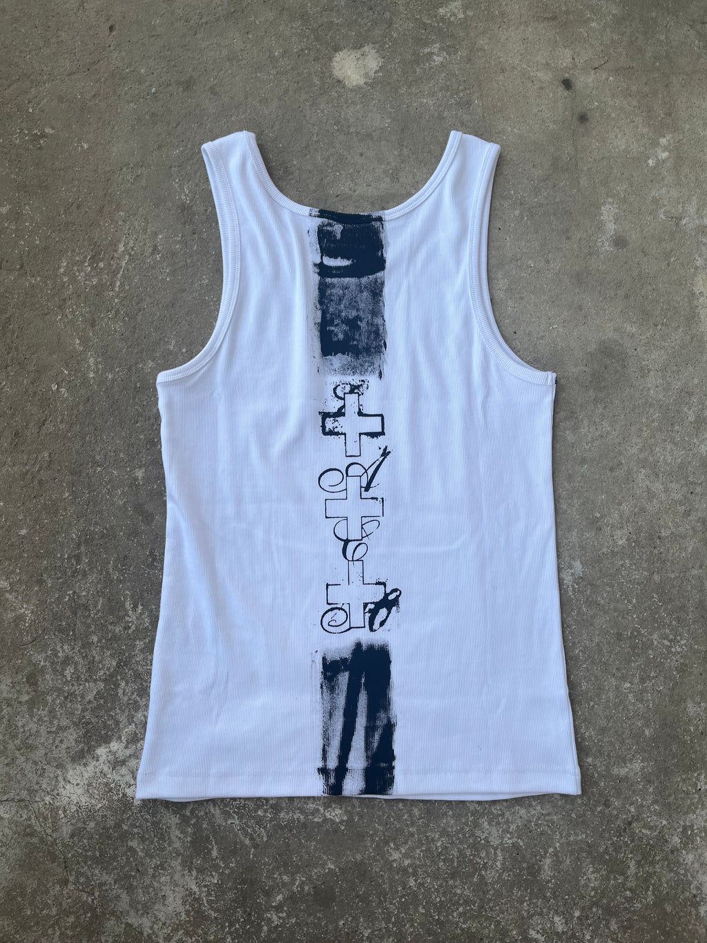 Printed White top Ss/26