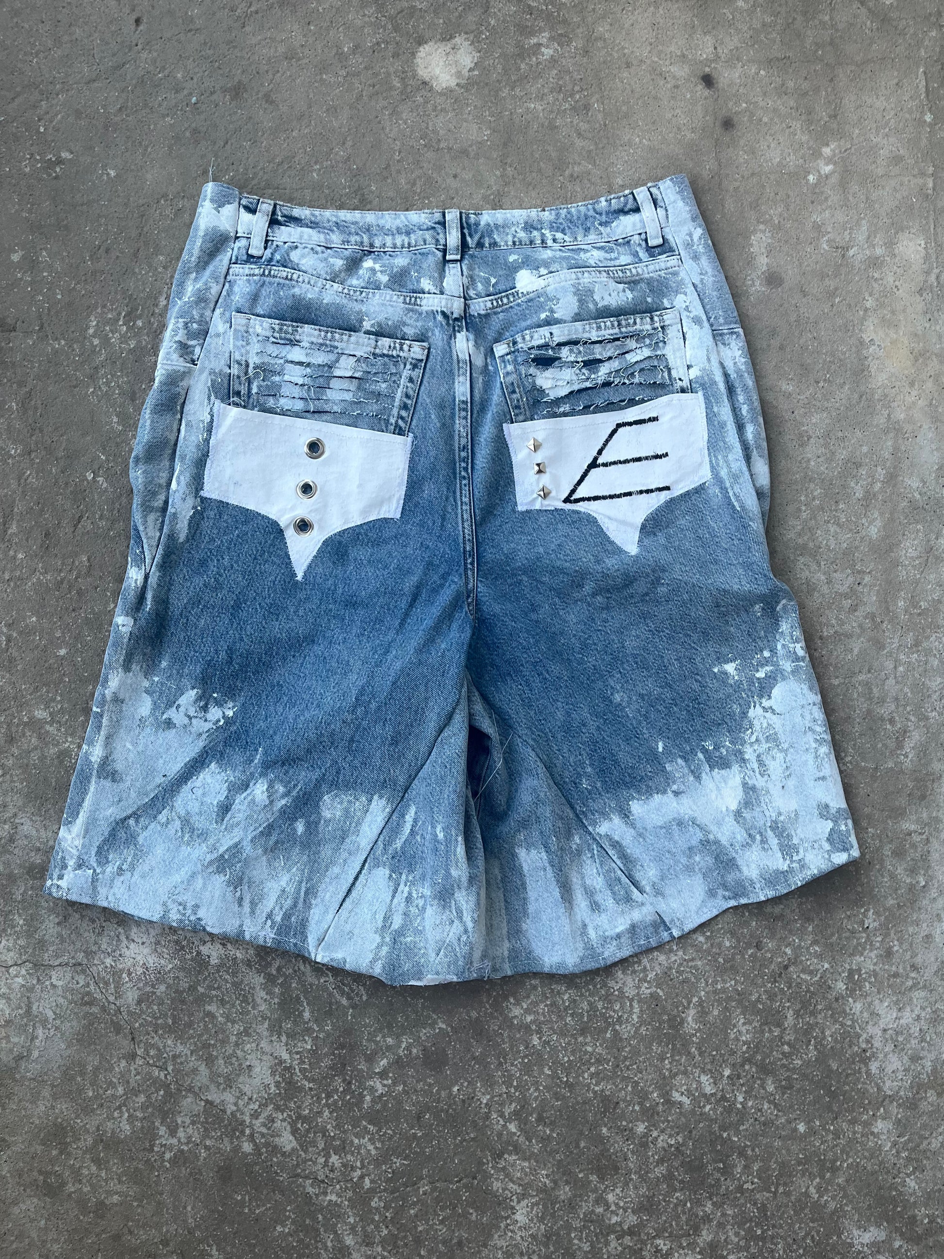 Printed BabyBlue jorts SS/26