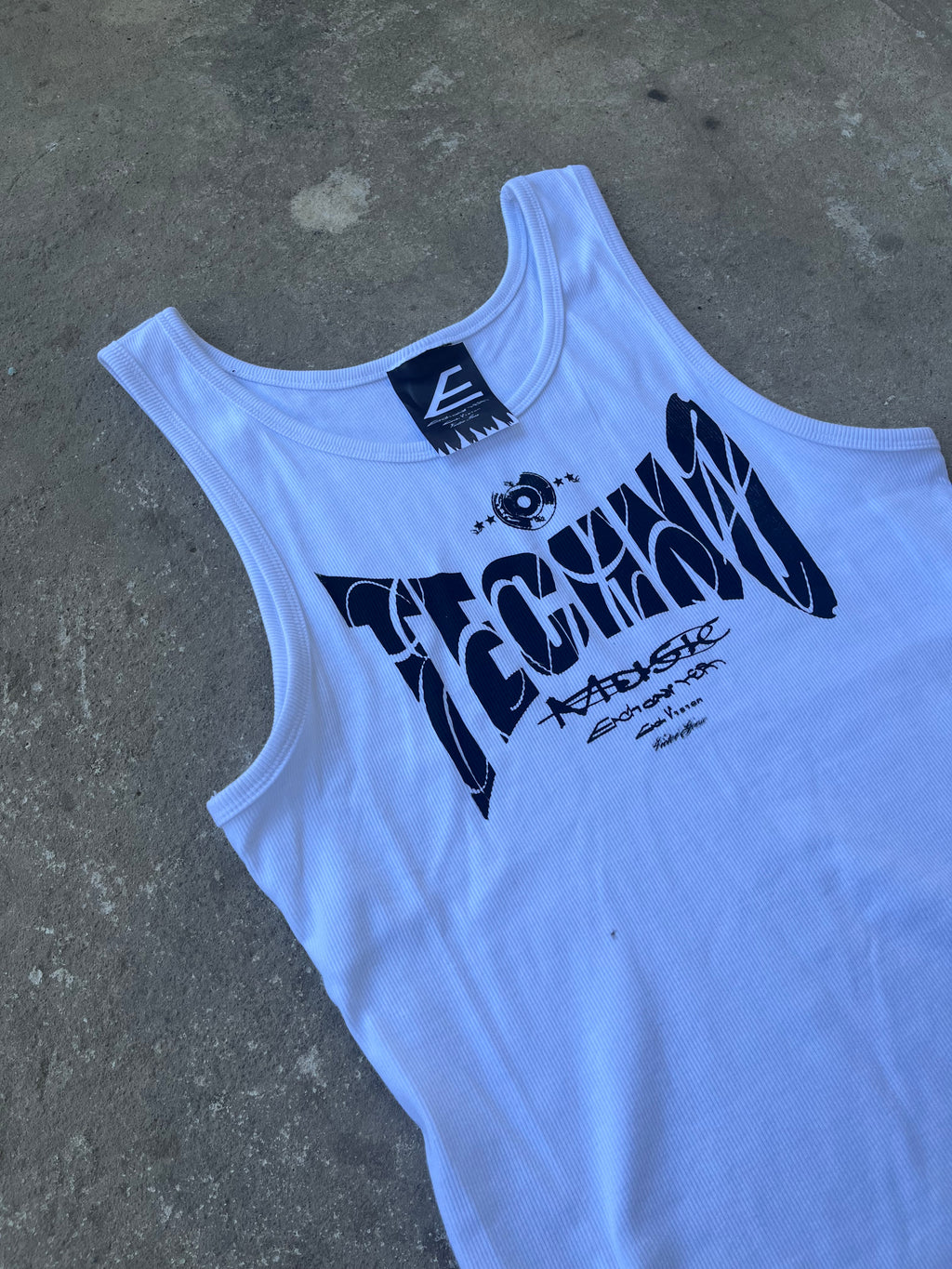White techno top SS/26