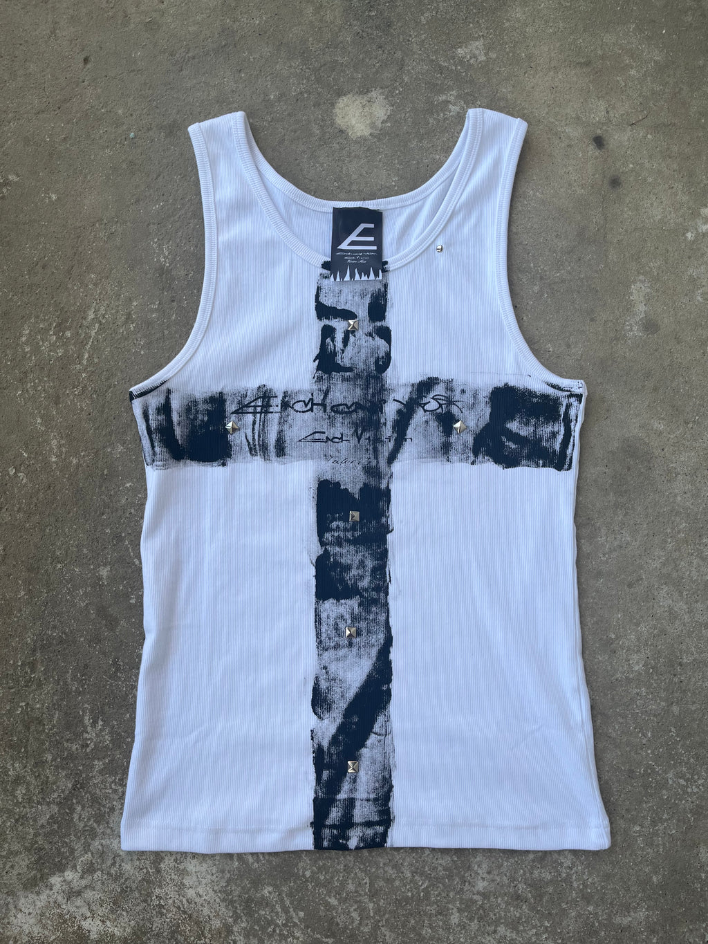Printed White top Ss/26