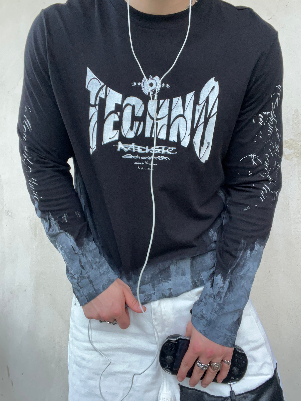 Printed techno longsleeve SS/26