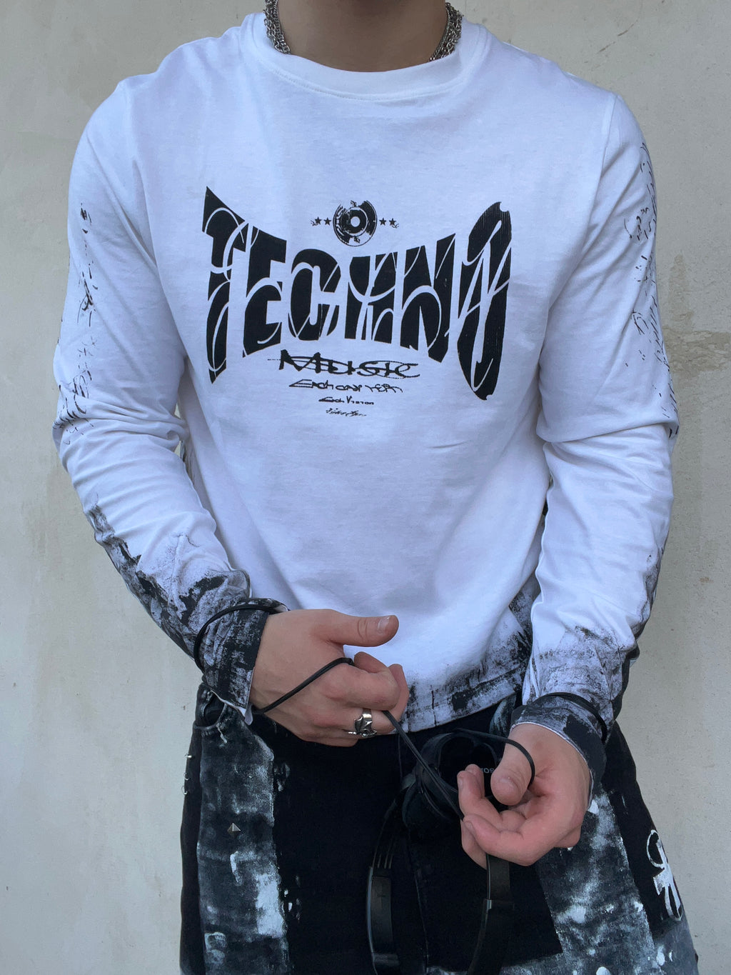 Printed techno longsleeve SS/26