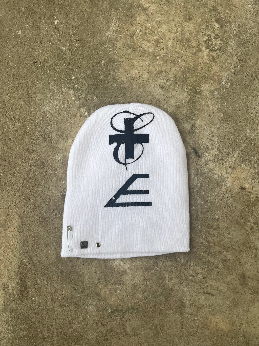 PrintedBeanie (White&Black)