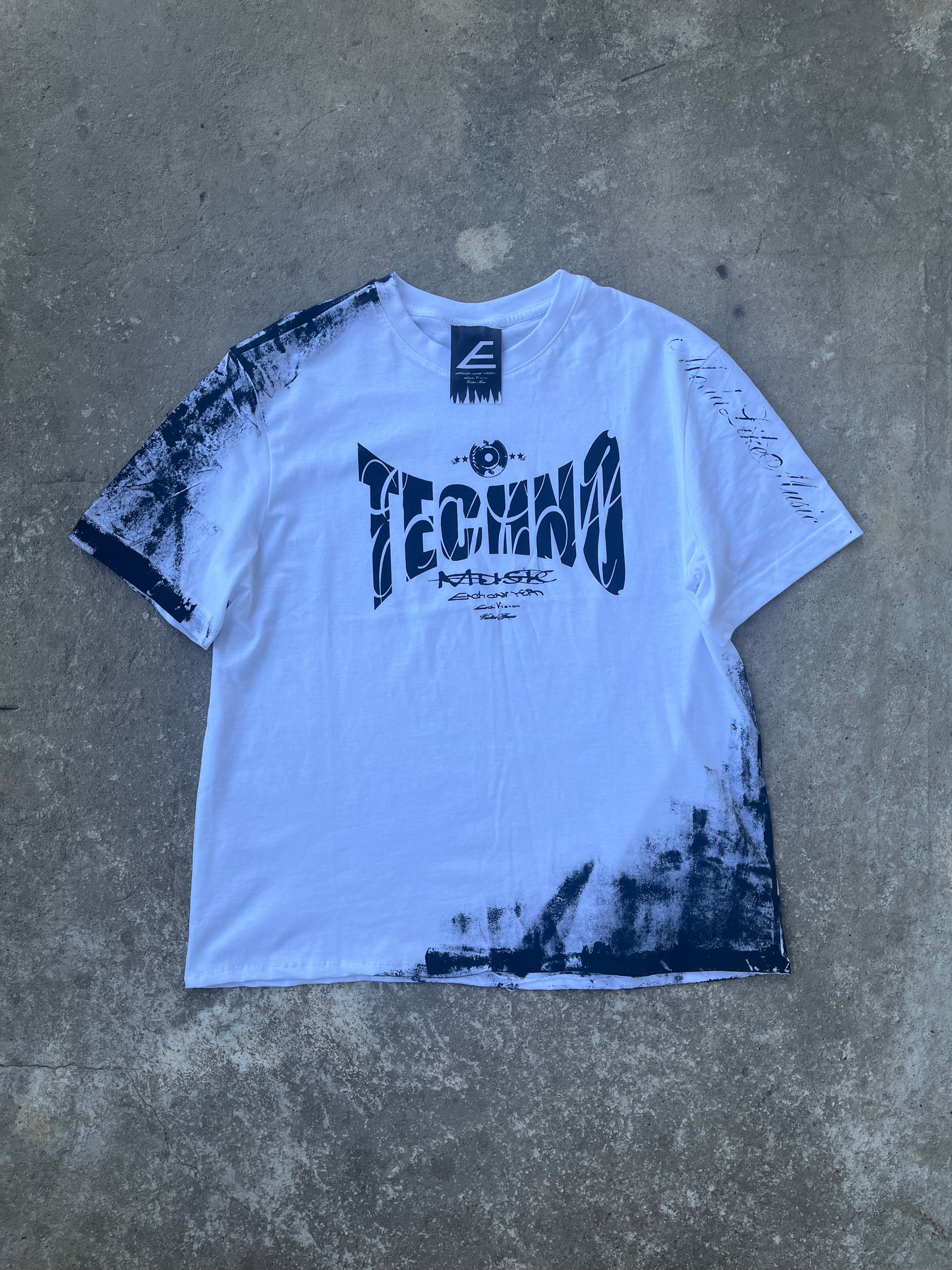 Printed White techno tshirt Ss/26