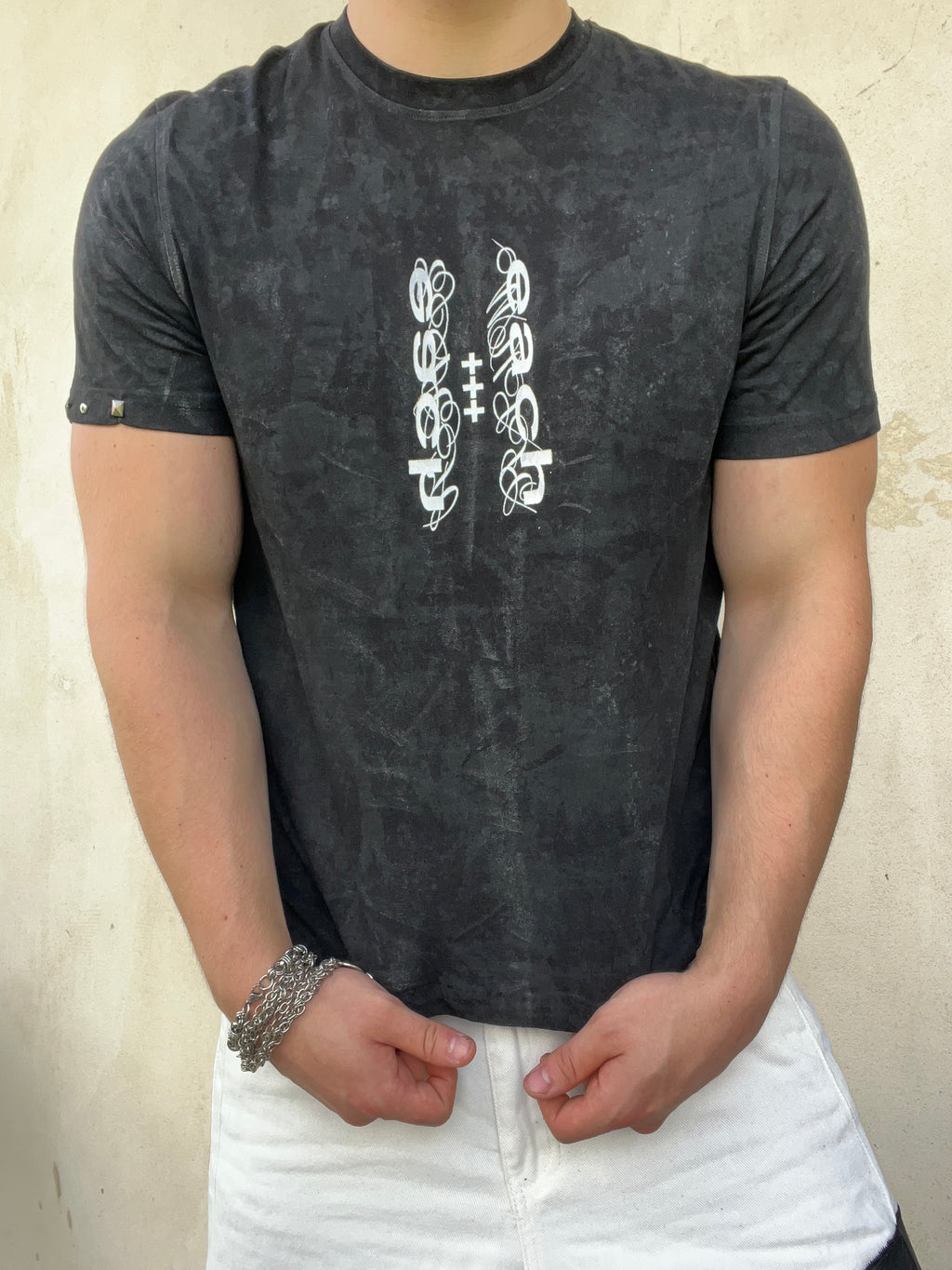 Black wax tshirt Ss/26