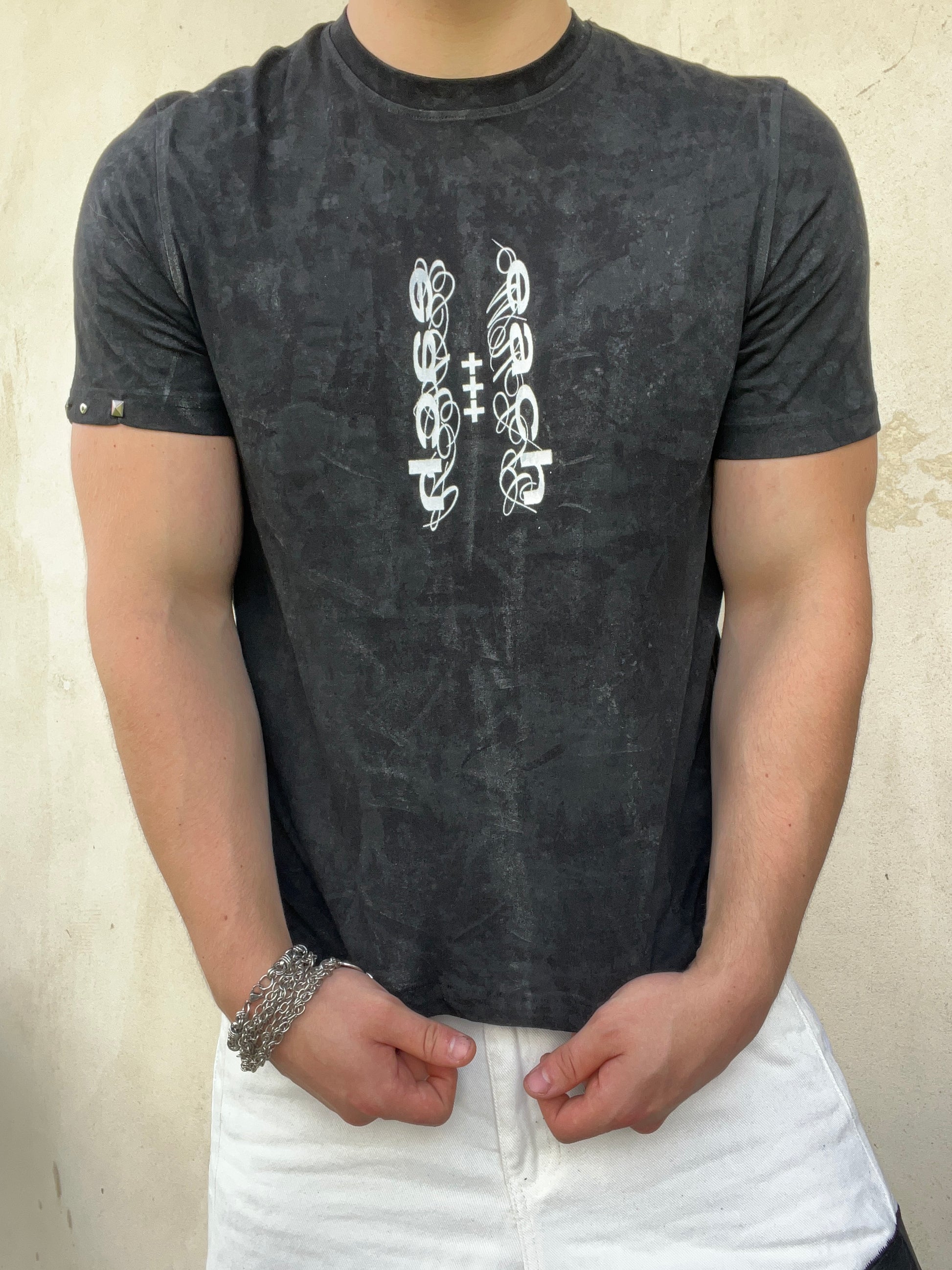 Black wax tshirt Ss/26