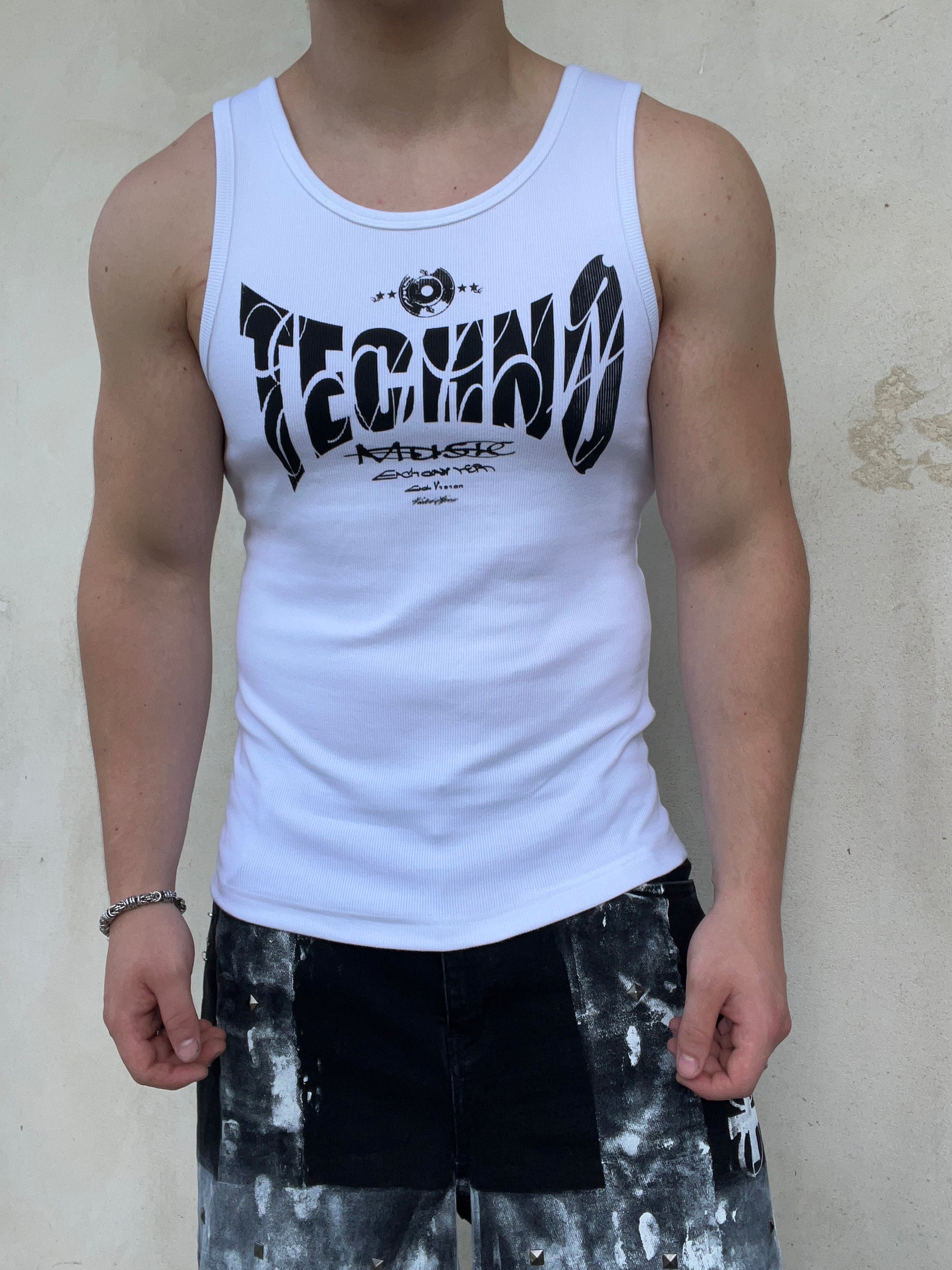White techno top SS/26