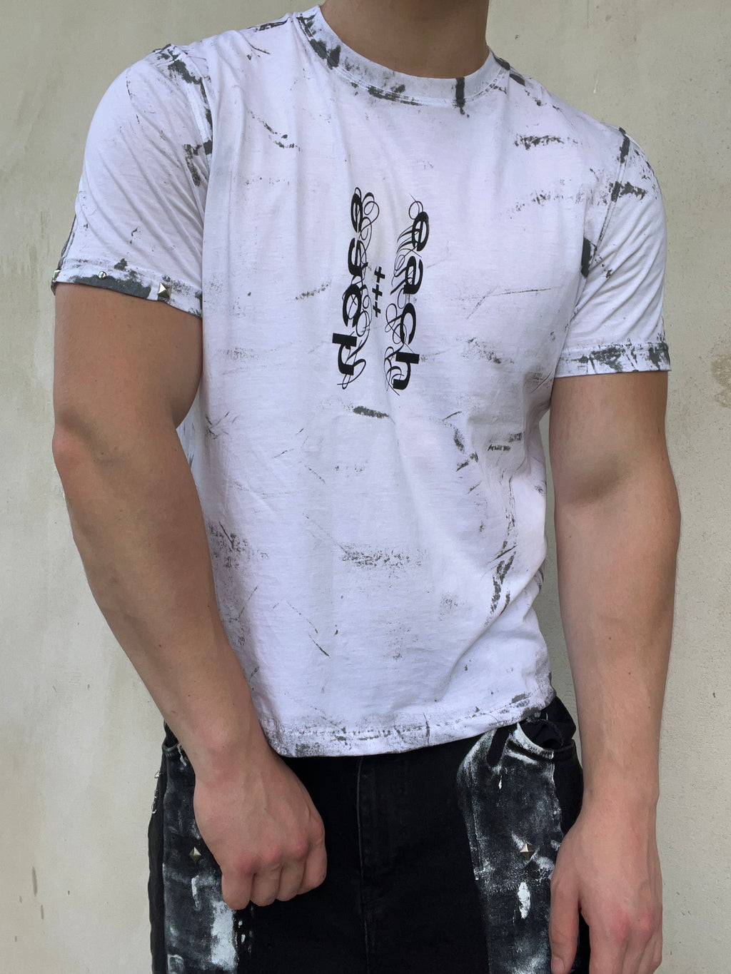 White wax tshirt Ss/26