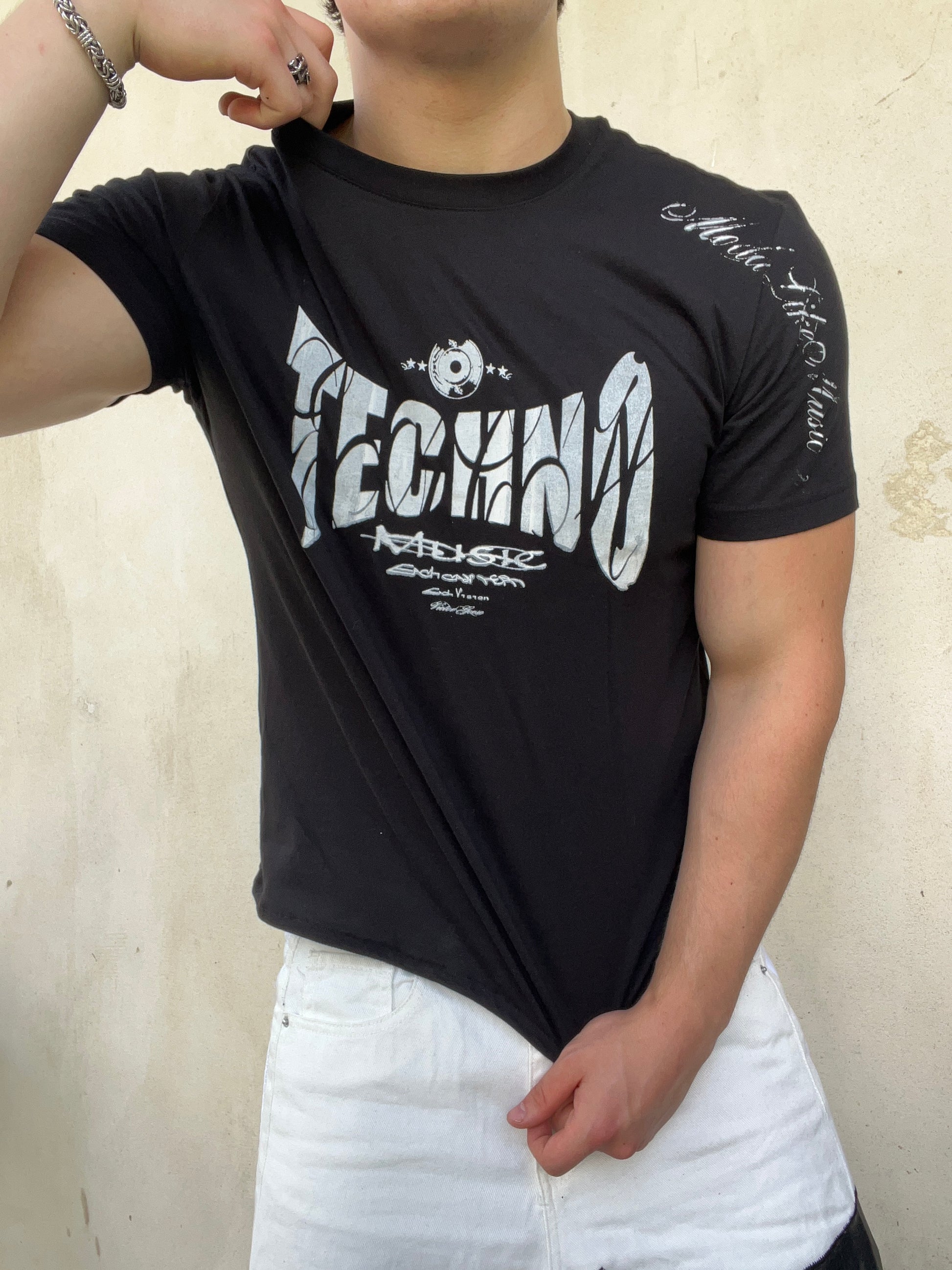 Techno Black tshirt Ss /26