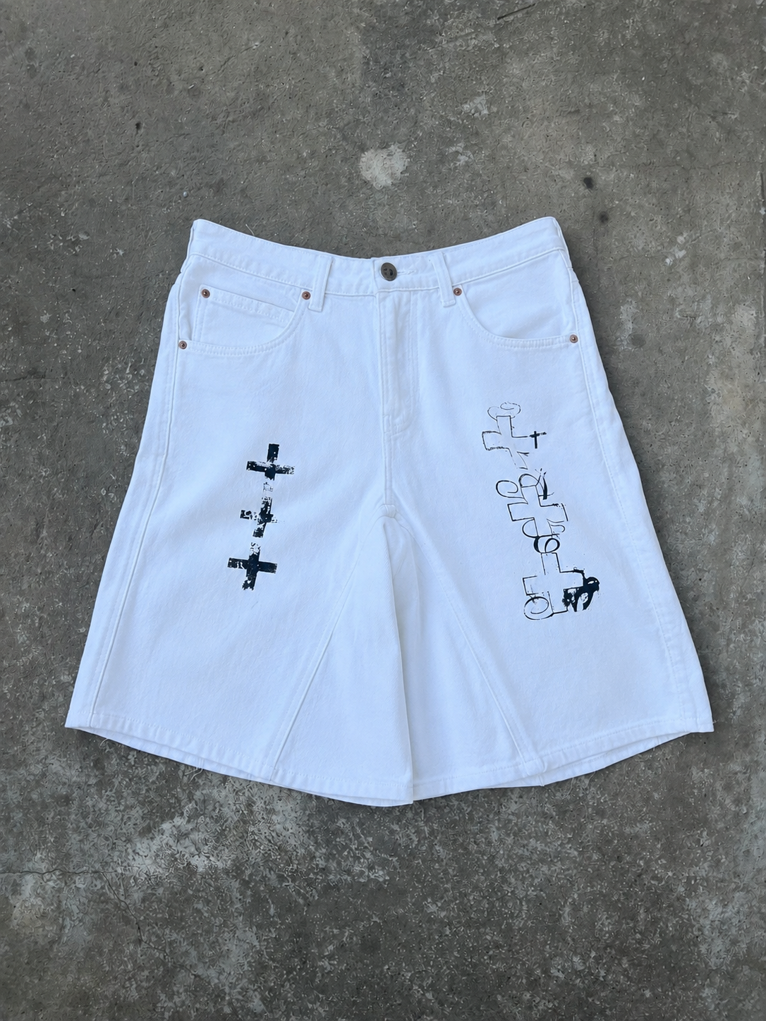 White jorts ss/26