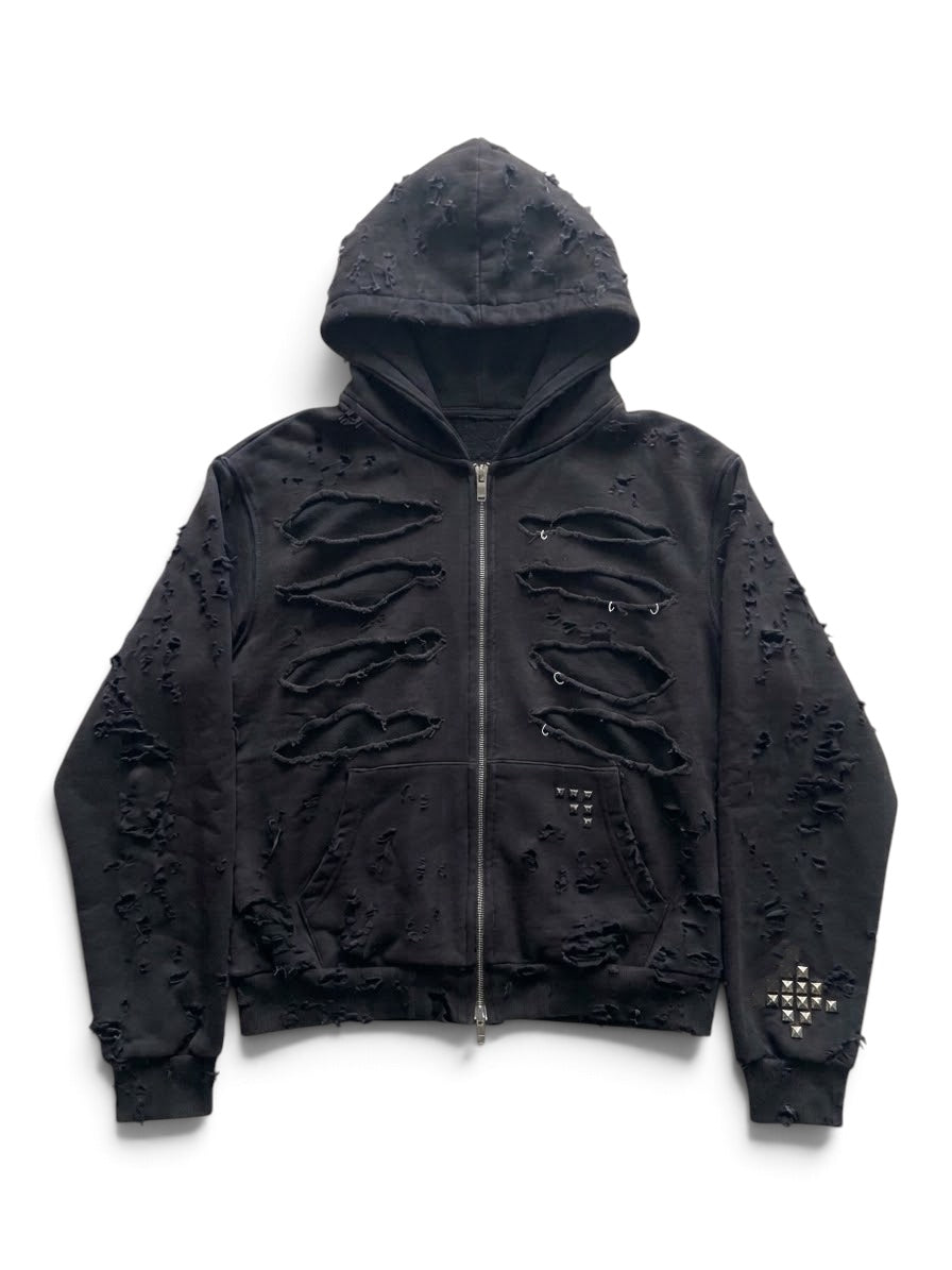 DistressZipHoodie FW/26