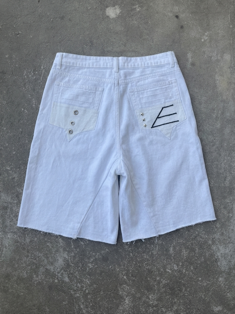 White jorts ss/26