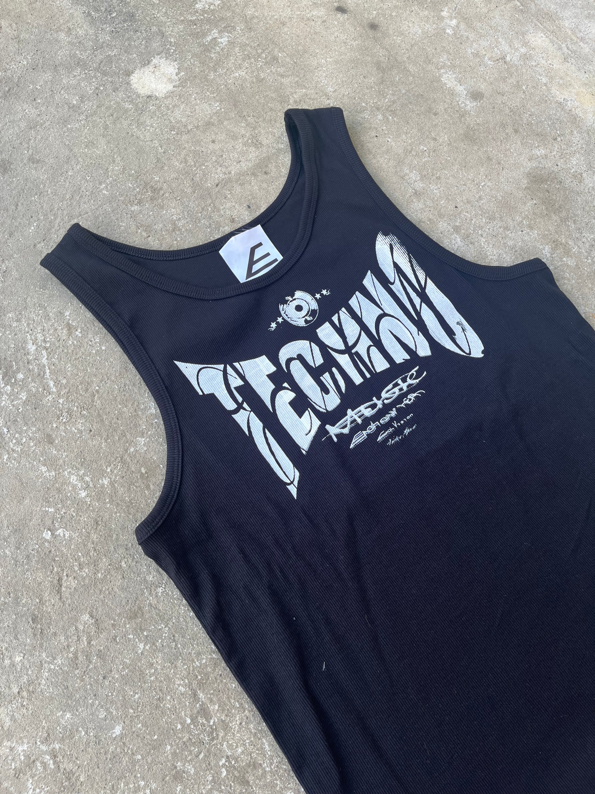 Black techno top SS/26