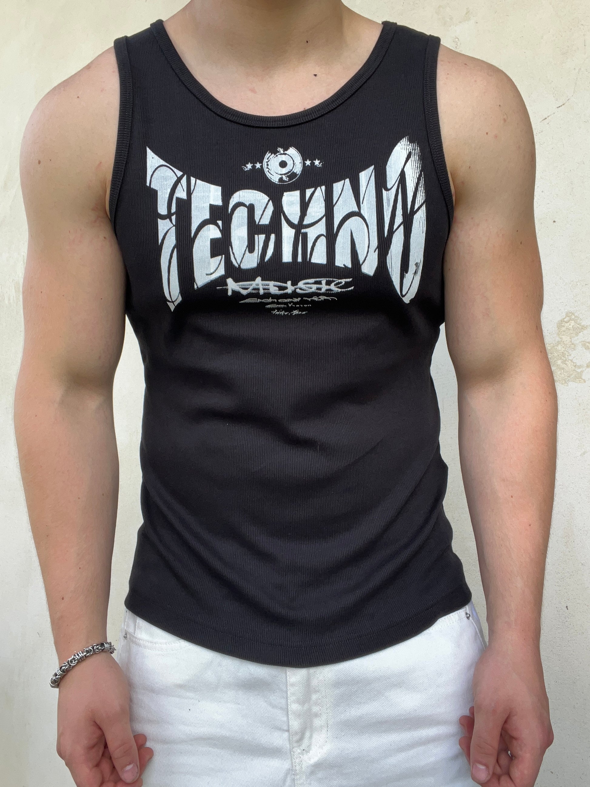 Black techno top SS/26