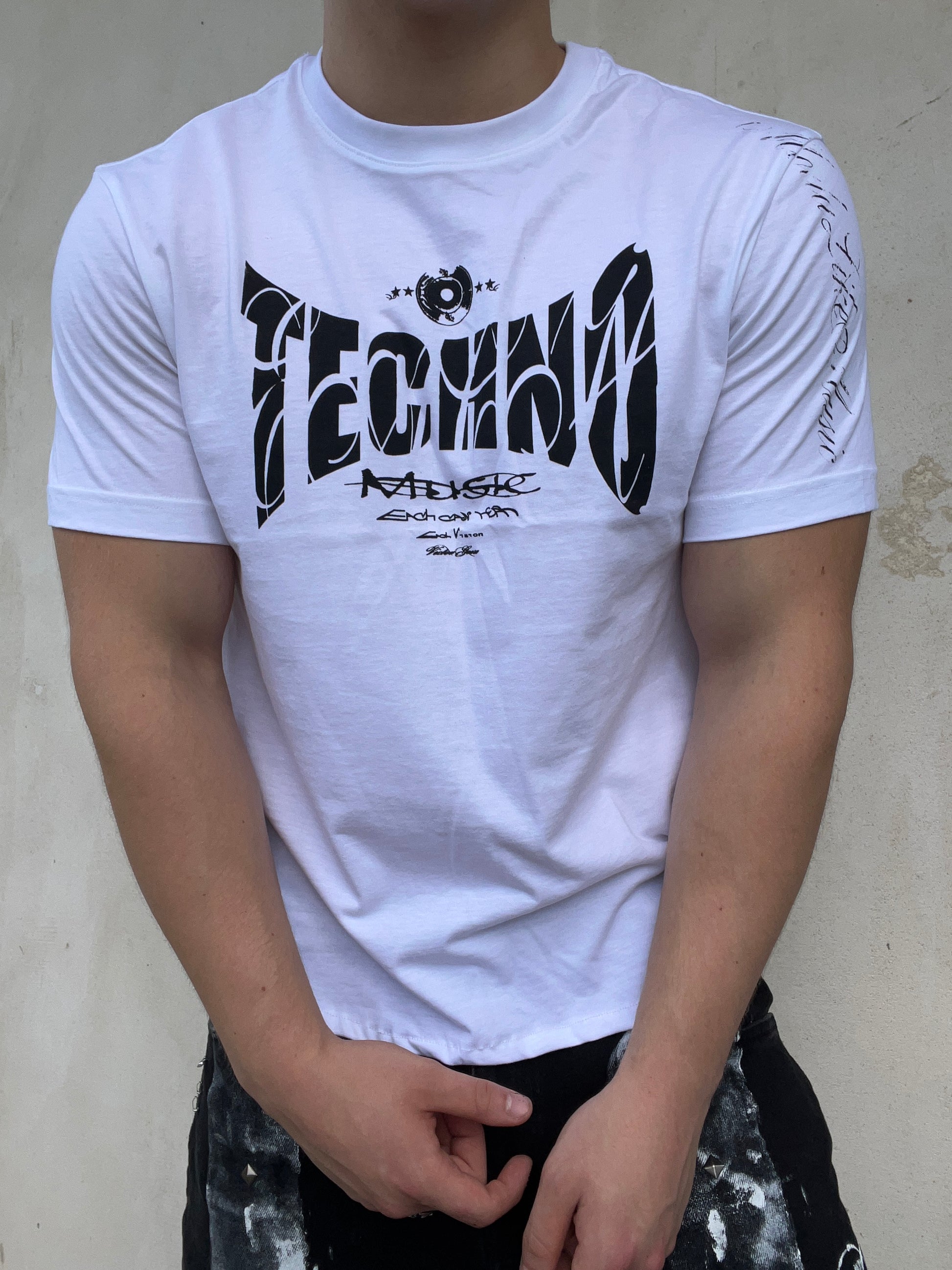Techno White tshirt Ss/26