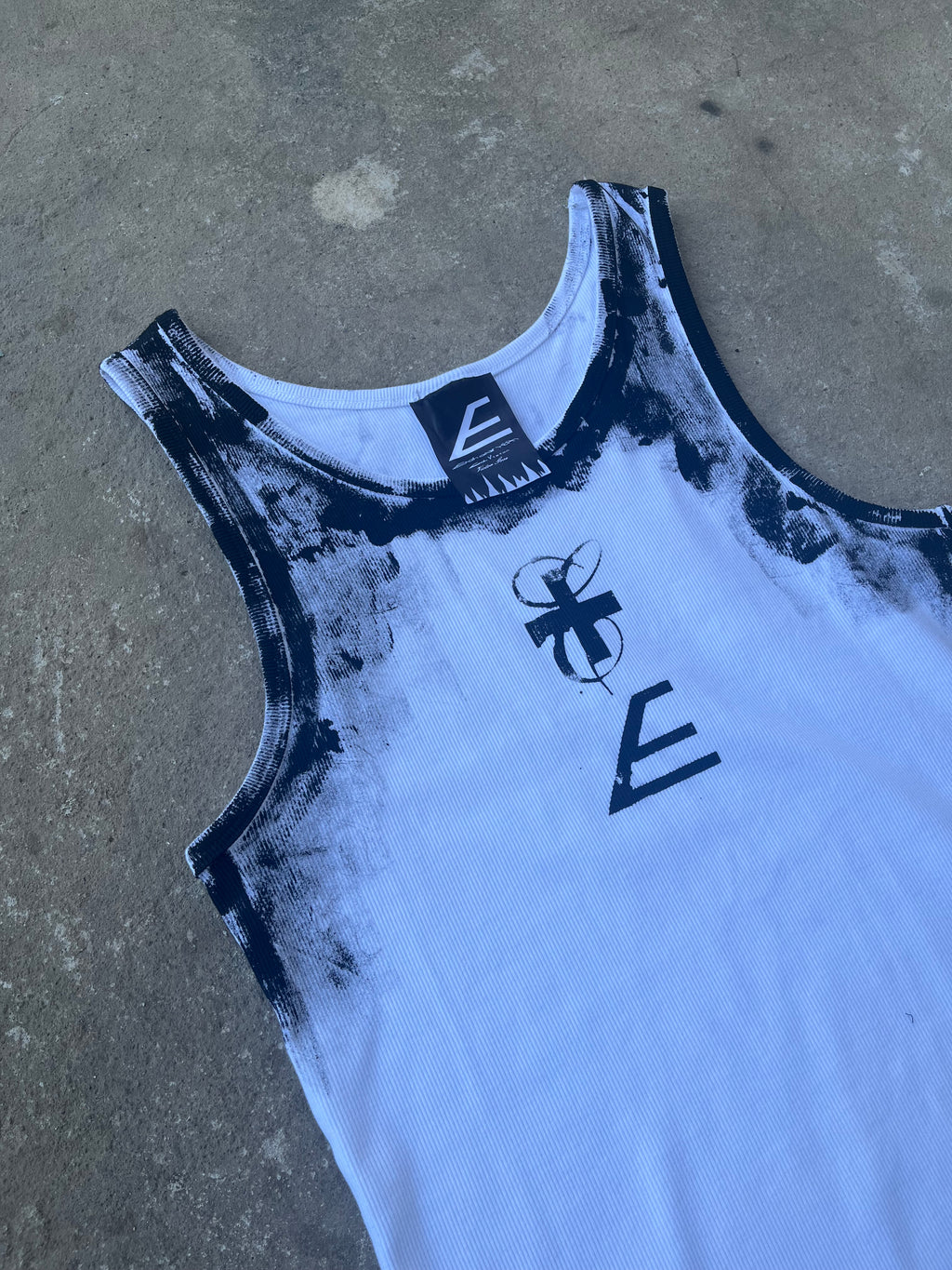 Printed White top Ss/26