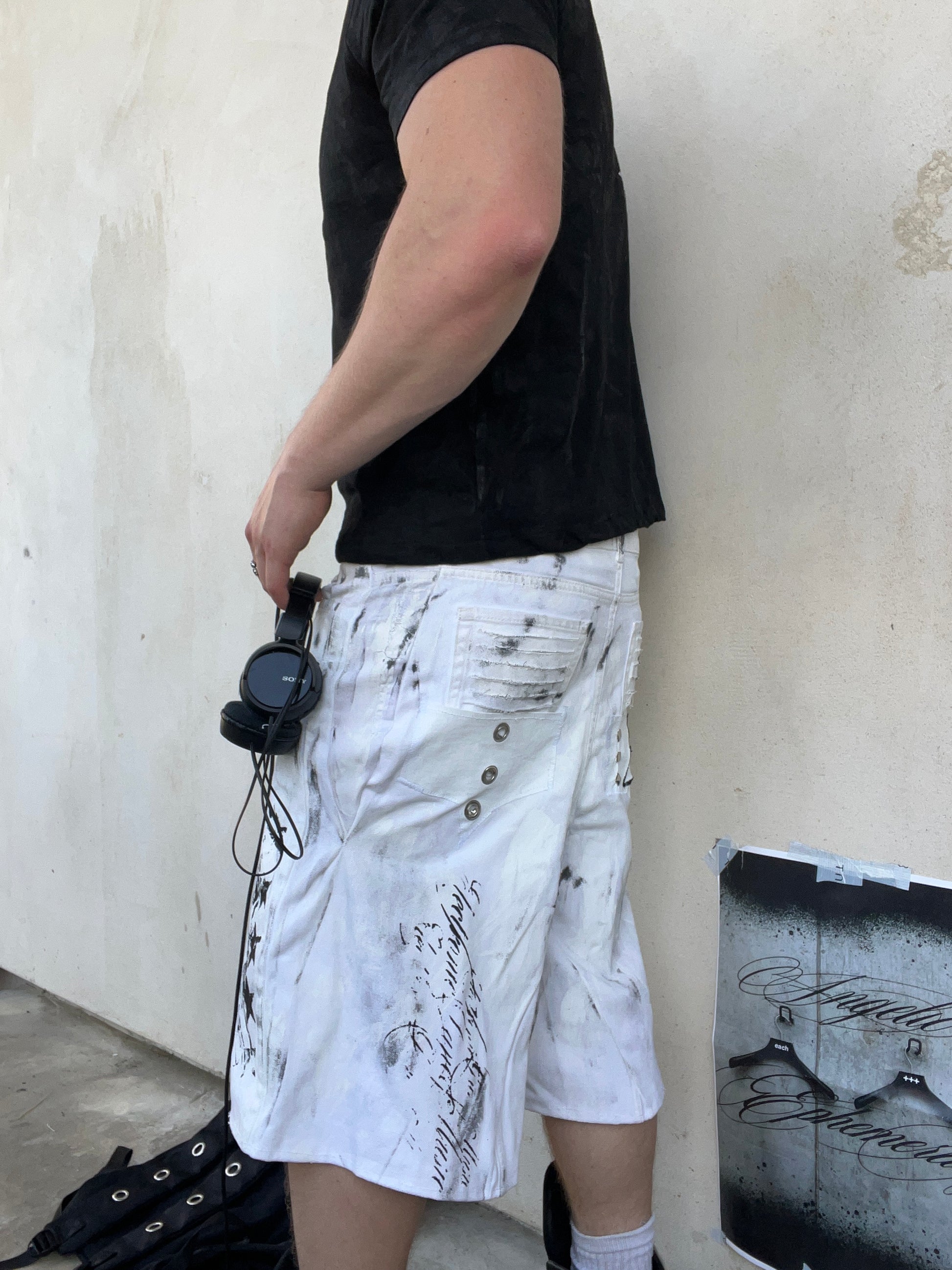 Wax White Star jorts SS/26