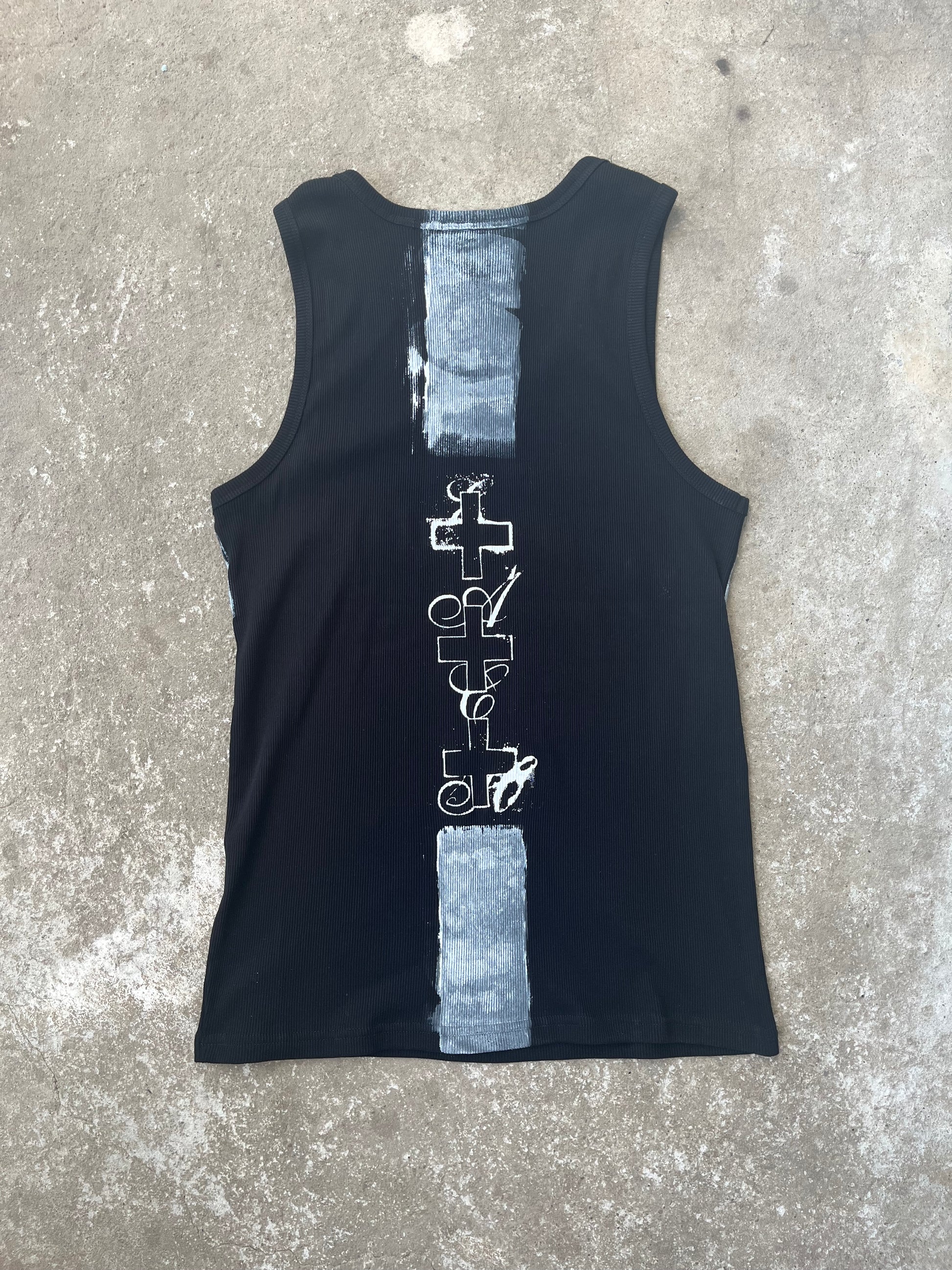 Printed Black top Ss/26