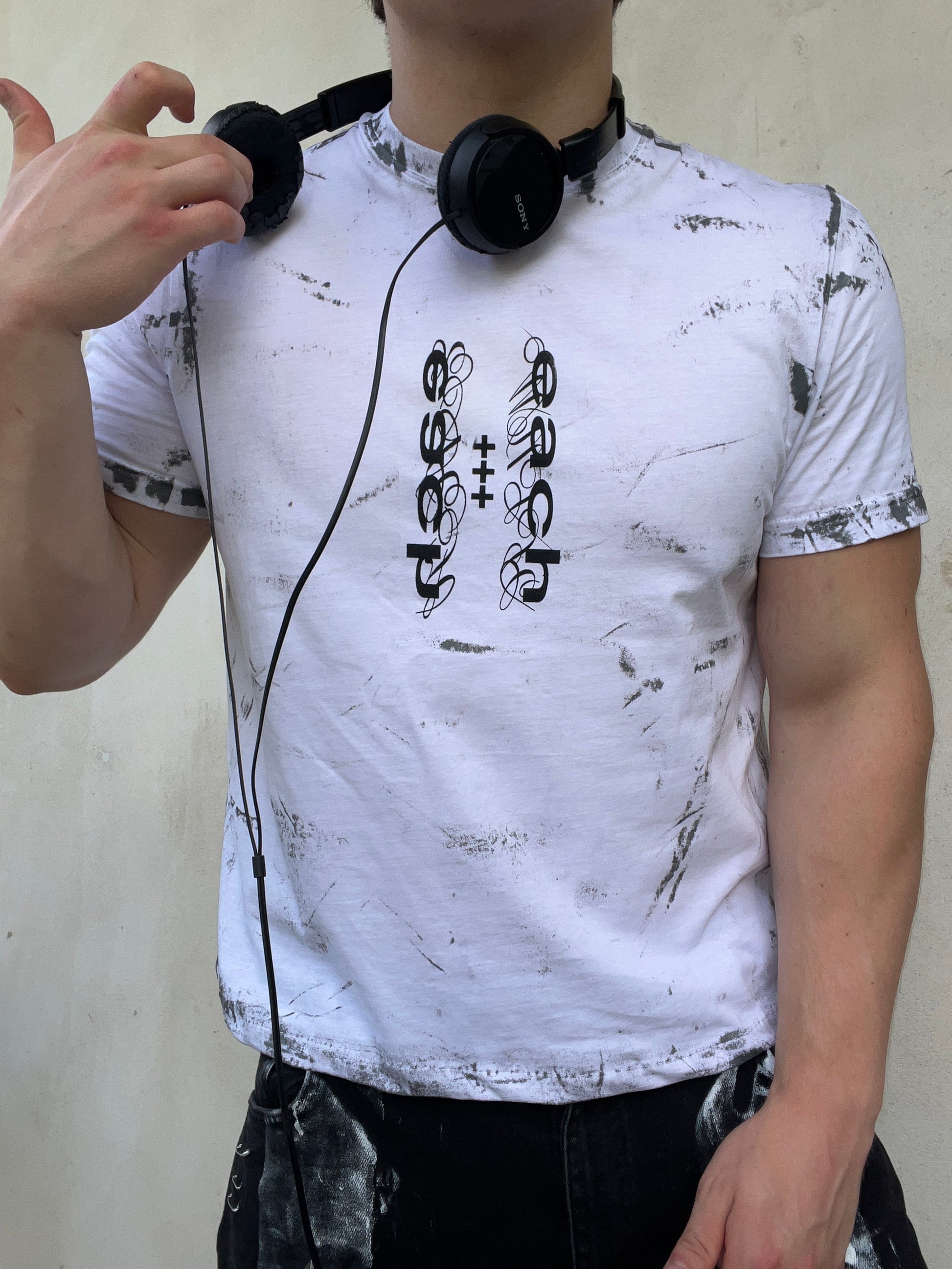 White wax tshirt Ss/26