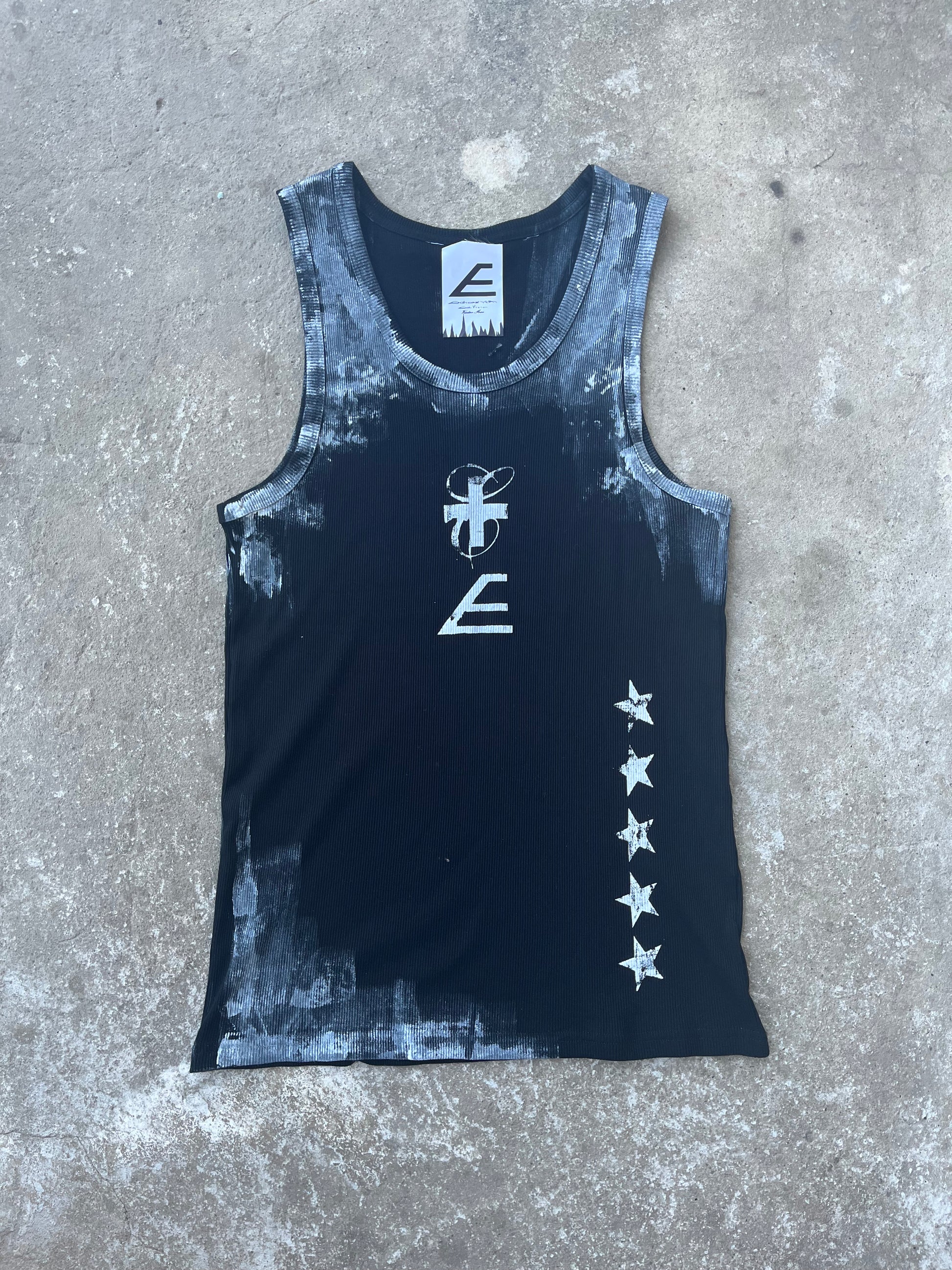 Printed Black top Ss/26