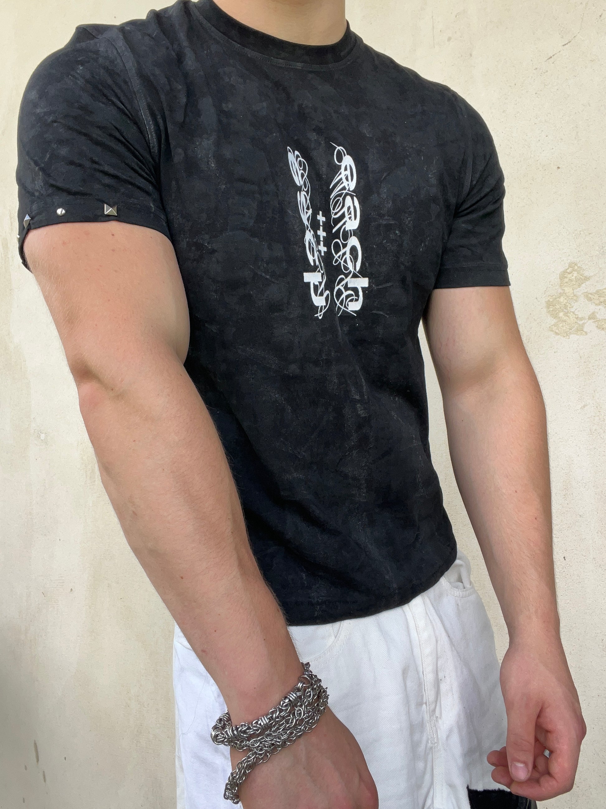 Black wax tshirt Ss/26