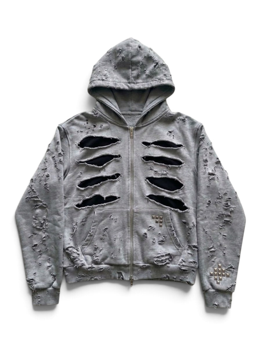 DistressZipHoodie FW/26