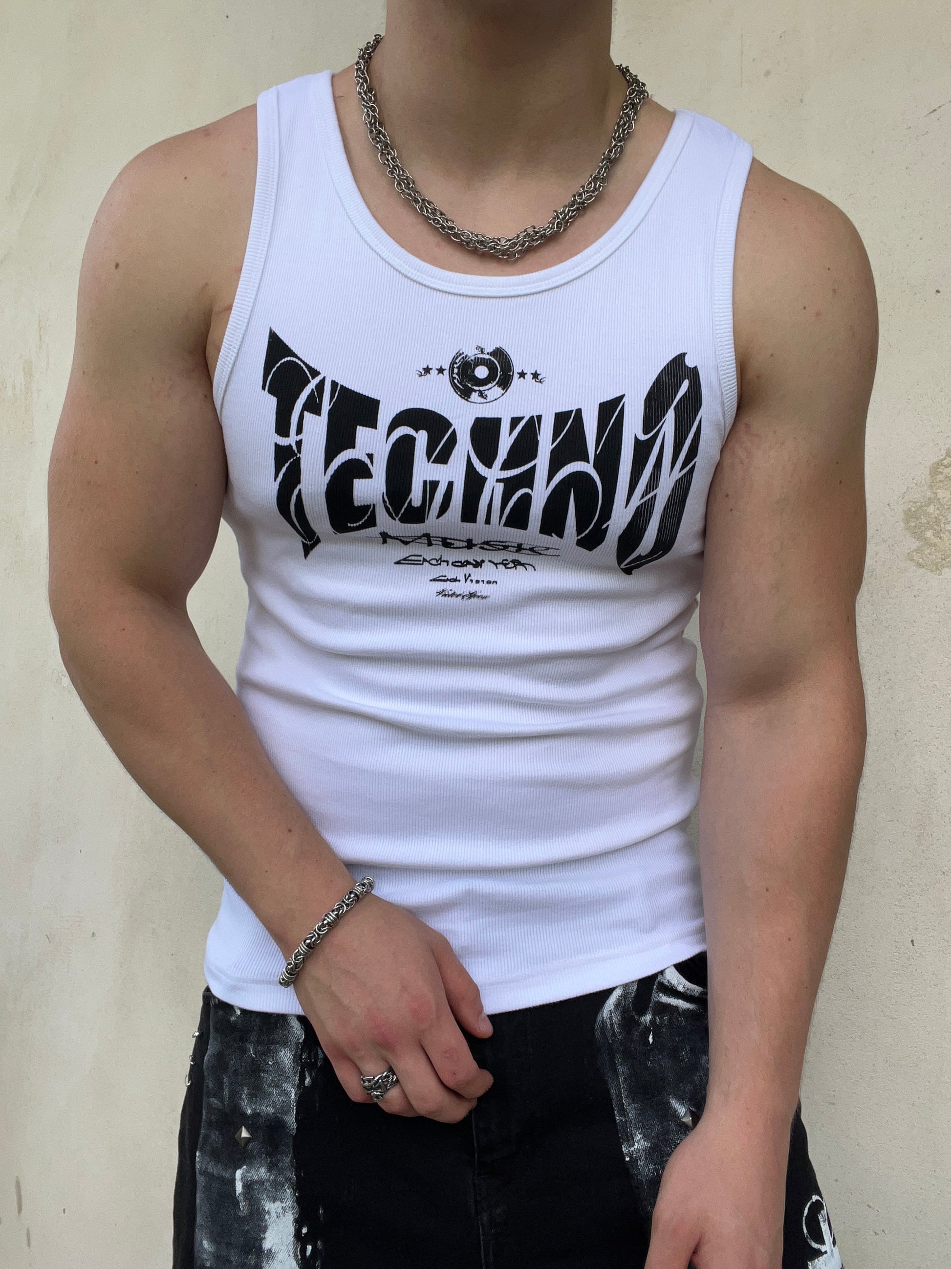 White techno top SS/26