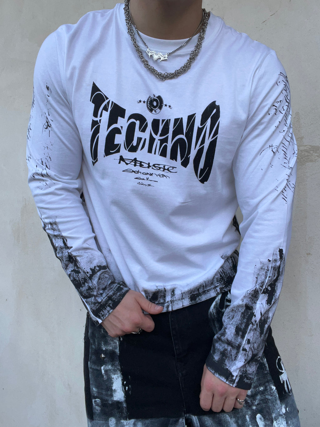 Printed techno longsleeve SS/26
