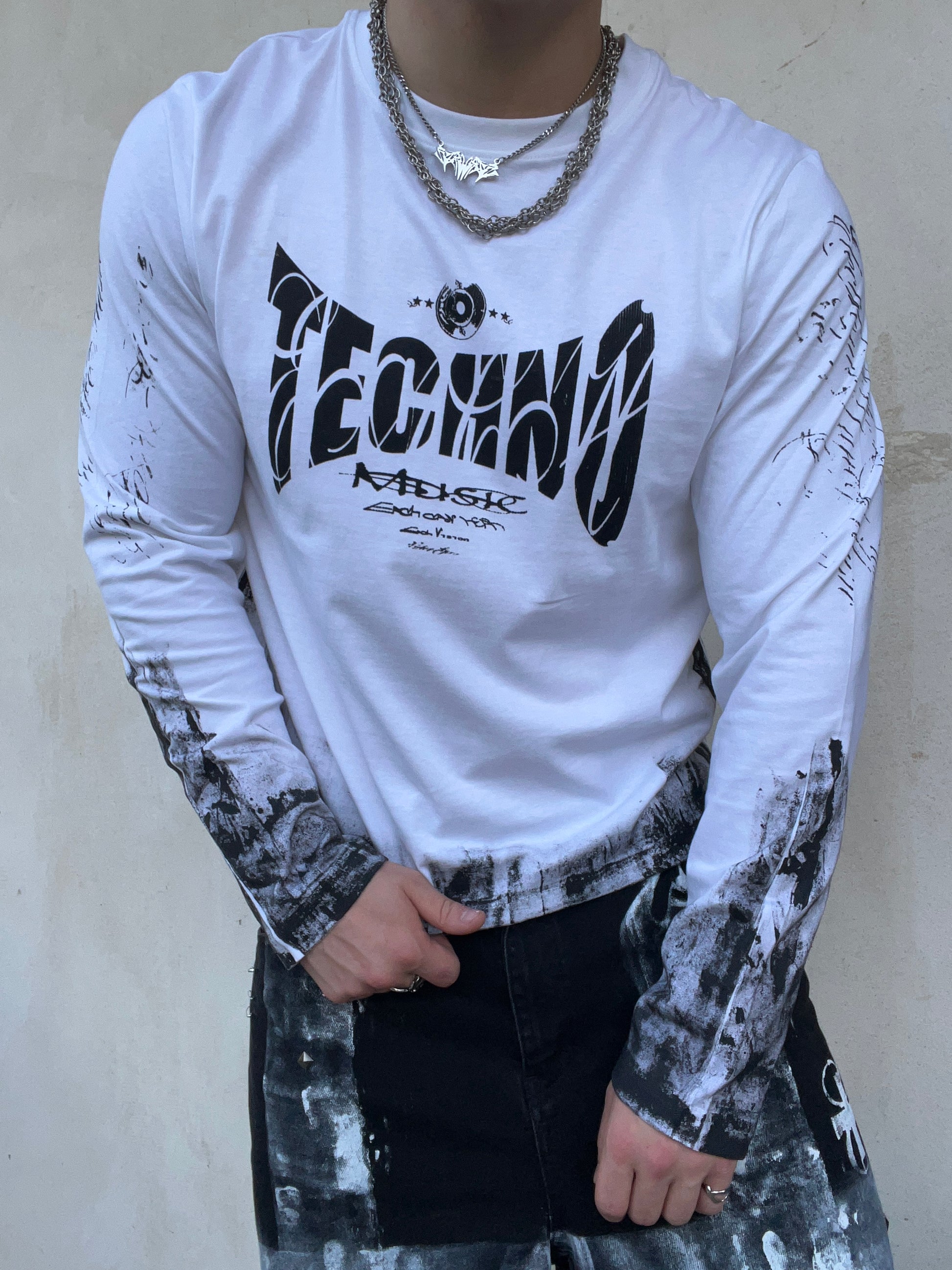Printed techno longsleeve SS/26