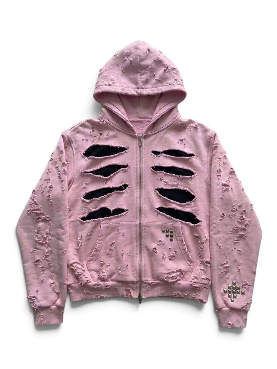 DistressZipHoodie FW/26