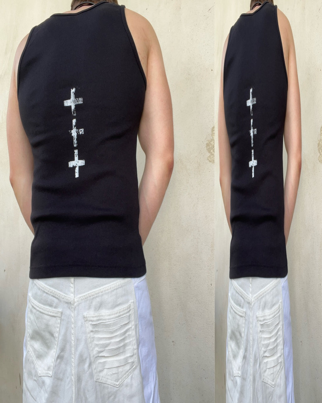 Black techno top SS/26