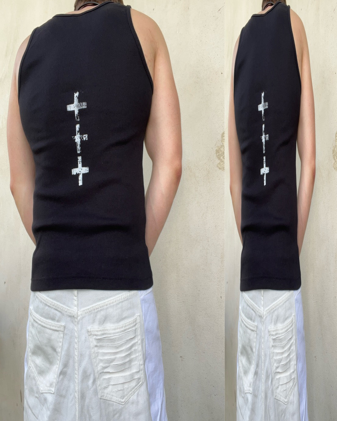 Black techno top SS/26
