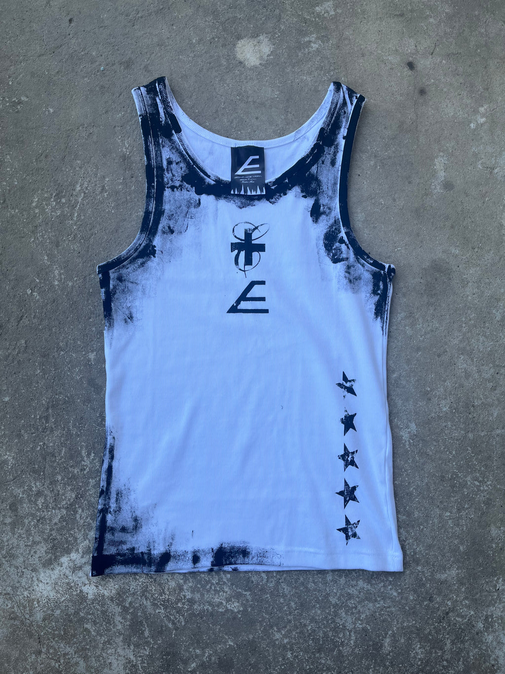 Printed White top Ss/26